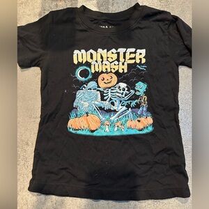 Monster Mash Black Kids Short Sleeve Tee